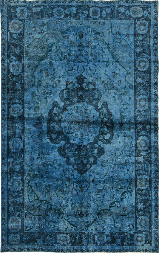 Overdyed Vintage Turkish Anatolian Rug