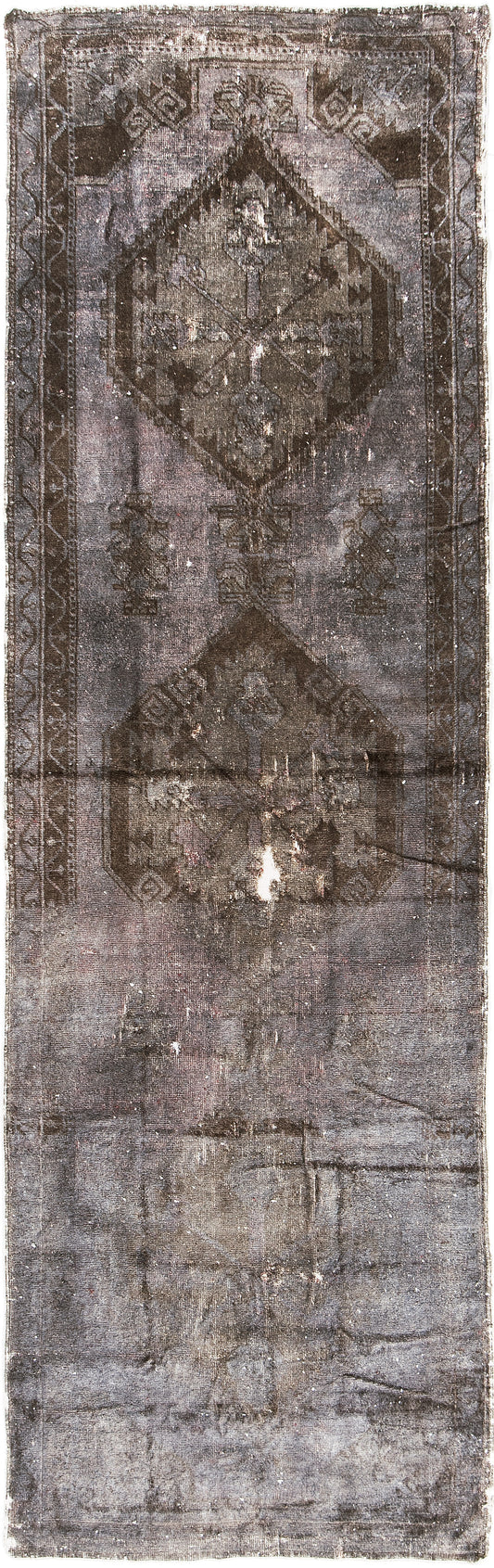 Overdyed Vintage Turkish Anatolian Runner