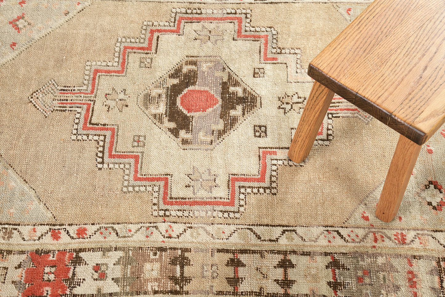 Antique Turkish Oushak Rug