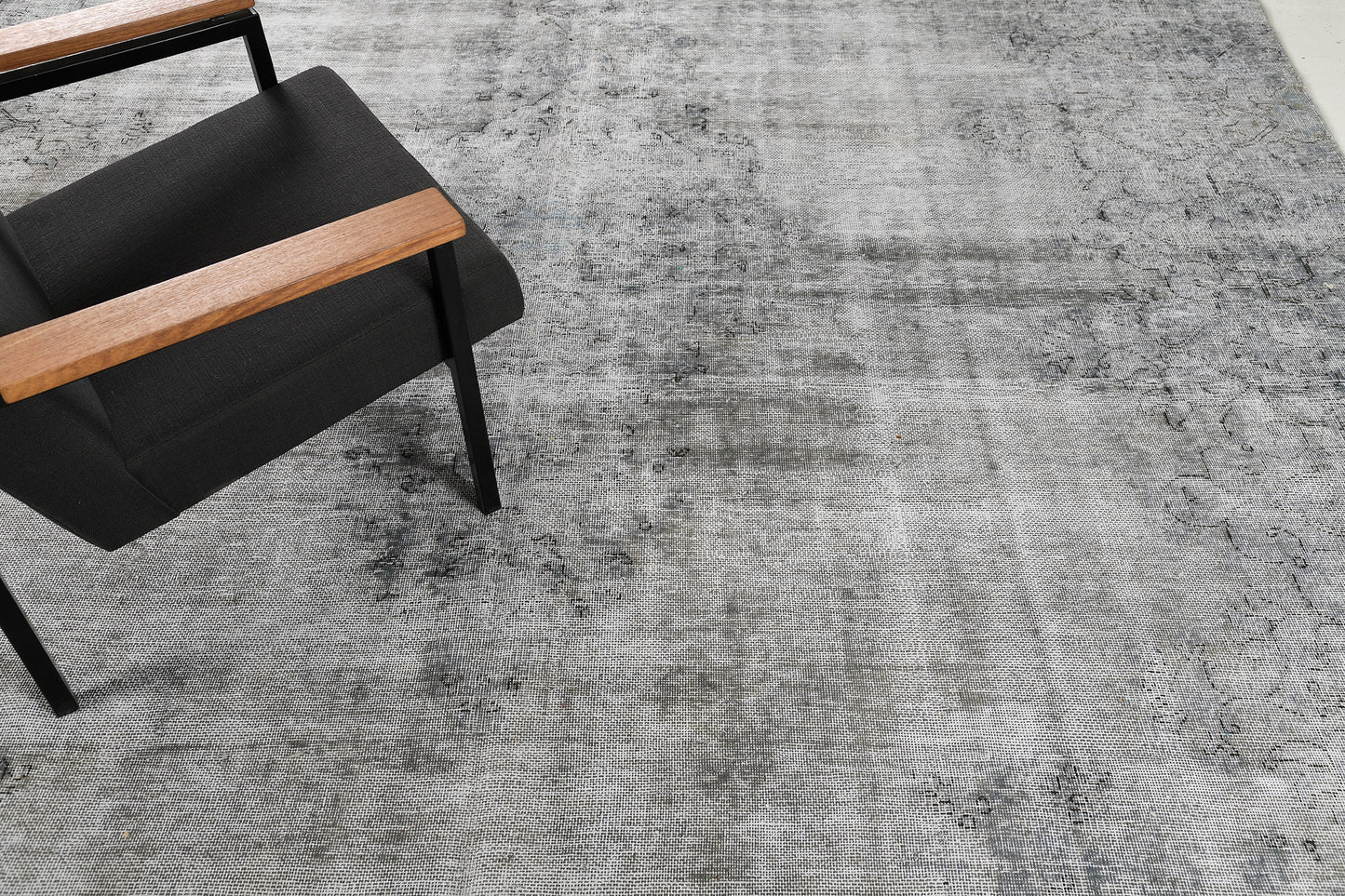 Vintage Kerman Distressed Rug