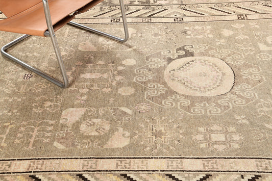 Antique Turkestan Khotan Rug