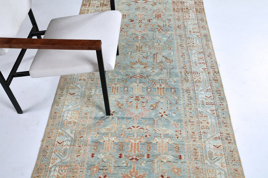 Antique Persian Malayer Runner 28789 - narrow runner - close-up of weave texture and pile