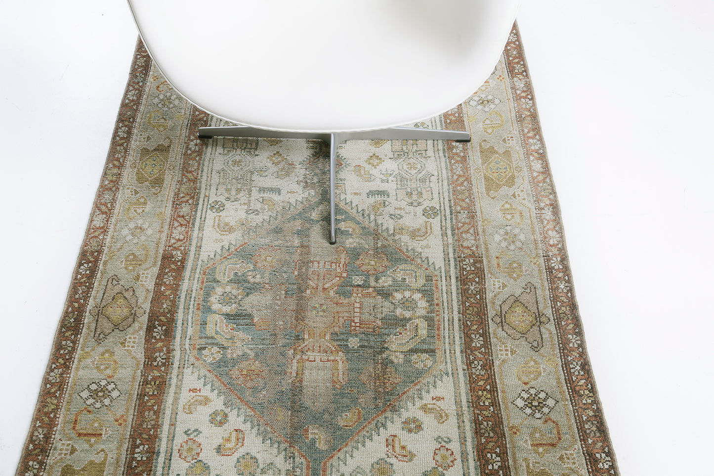 Antique Persian Malayer 29692 - detailed border and fringe