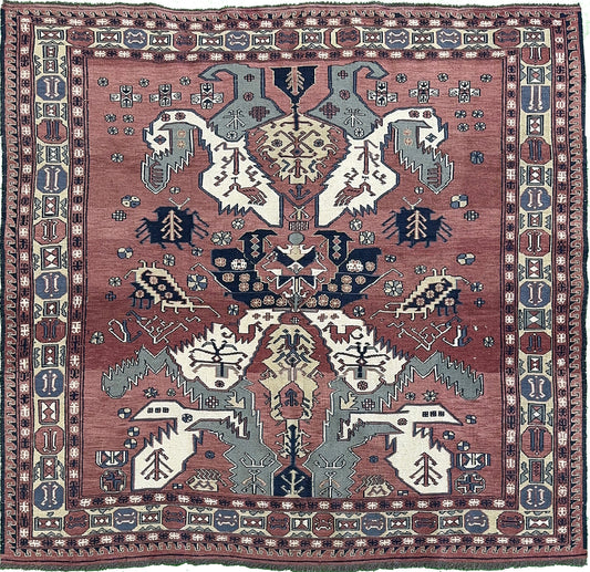 Vintage Tribal Soumak Kilim