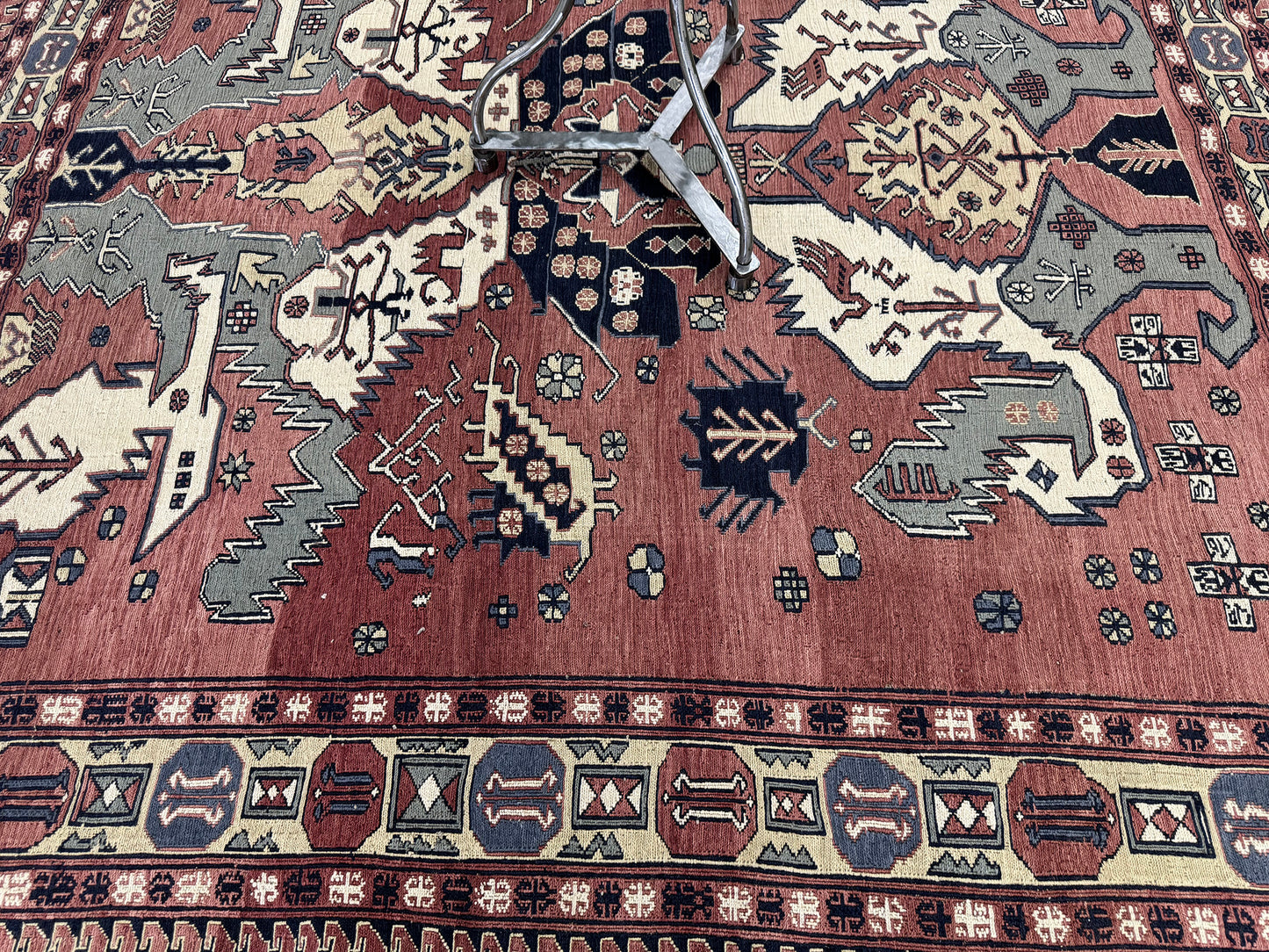 Vintage Tribal Soumak Kilim