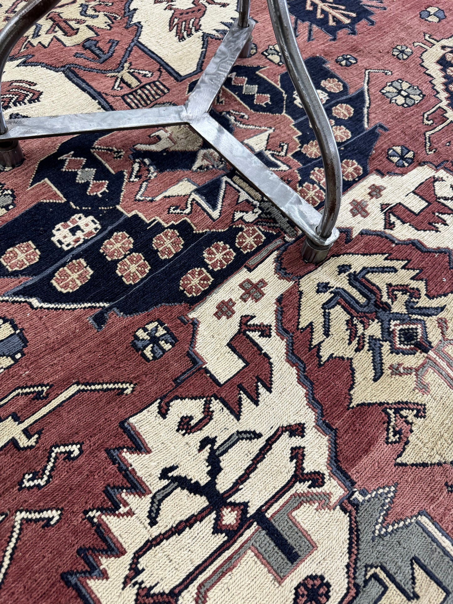 Vintage Tribal Soumak Kilim