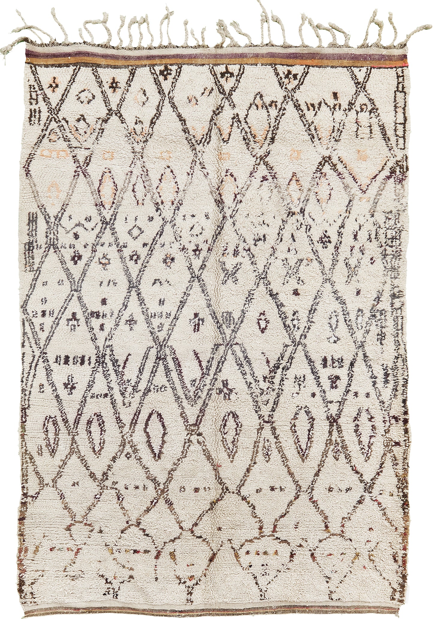 Modern Rug Image 13500 Vintage Moroccan Ourain Tribe Rug