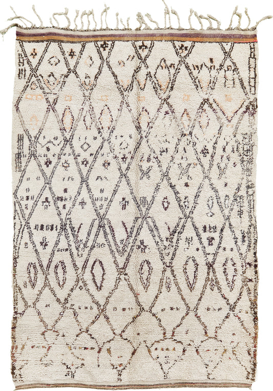 Modern Rug Image 13500 Vintage Moroccan Ourain Tribe Rug