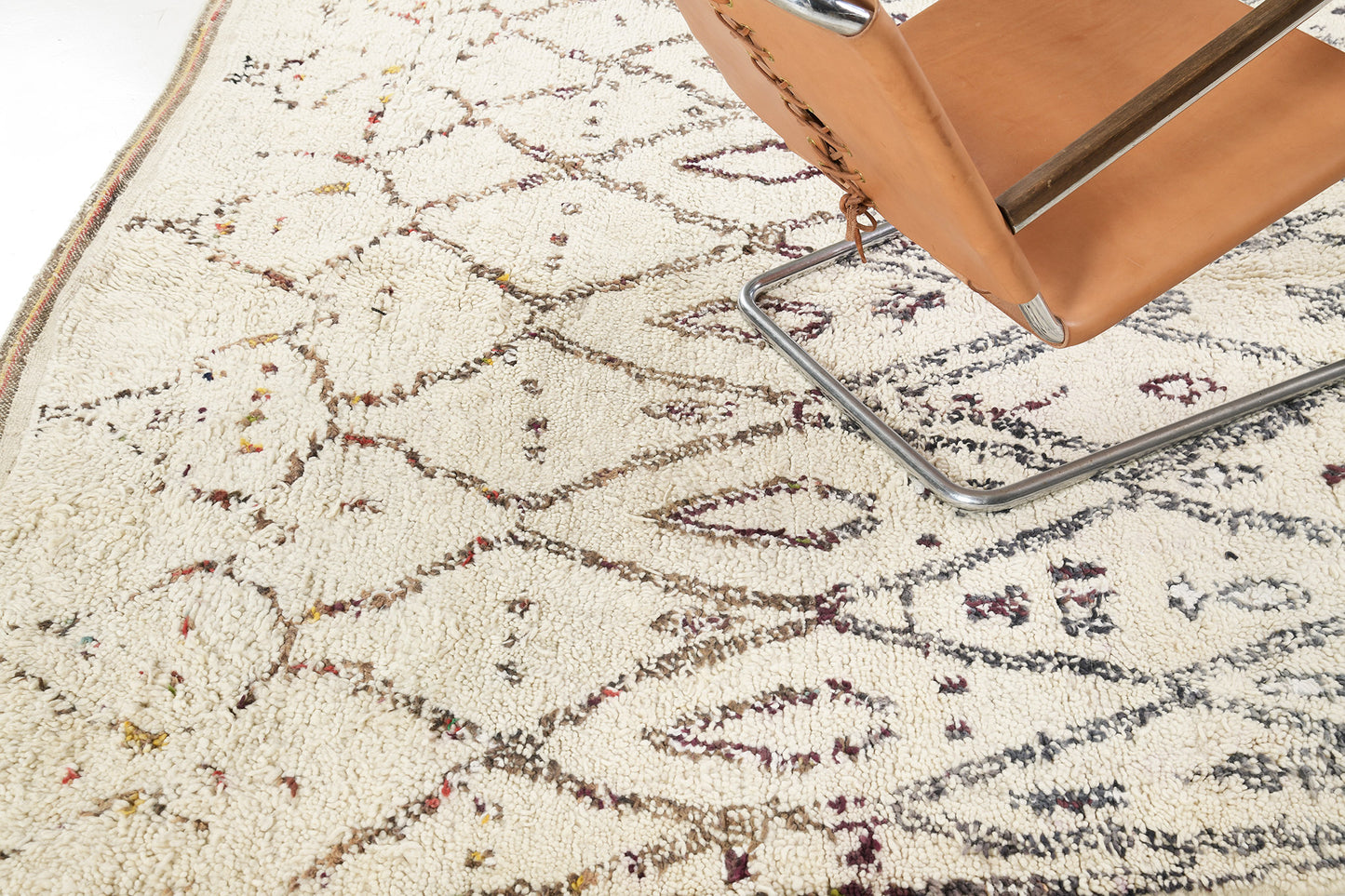 Modern Rug Image 13502 Vintage Moroccan Ourain Tribe Rug