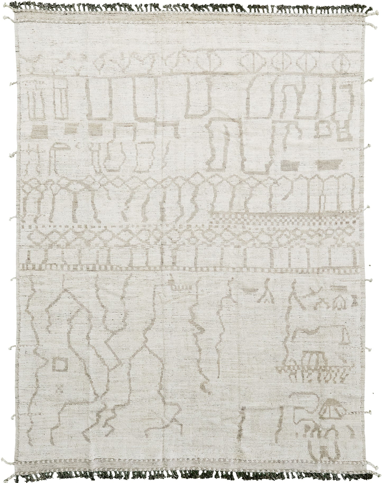 Modern Rug Image 5717 Kahve, Atlas Collection, Seasons
