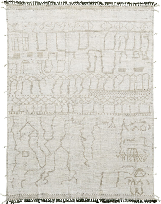 Modern Rug Image 5717 Kahve, Atlas Collection, Seasons