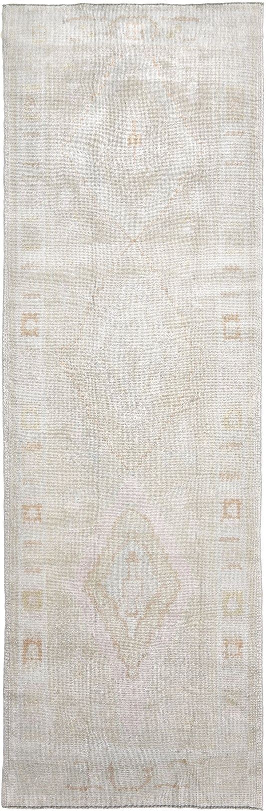 Vintage Turkish Oushak Runner