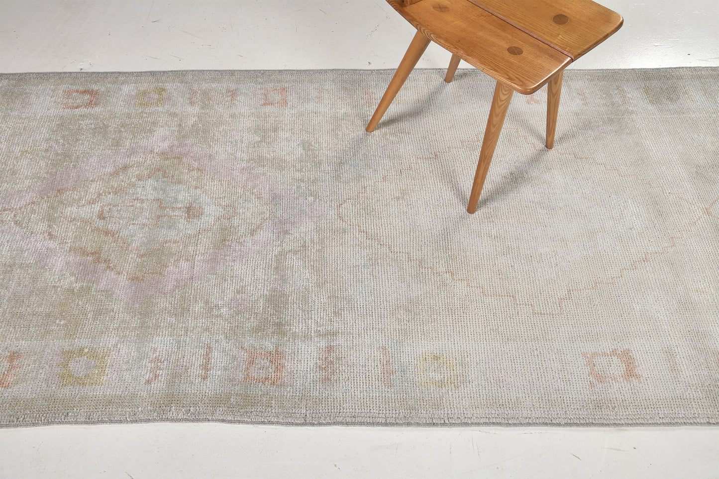 Vintage Turkish Oushak Runner
