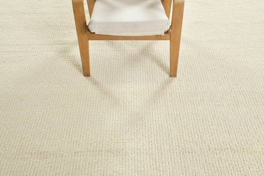 Sand Pebble Flatweave in Ivory, Loam Collection