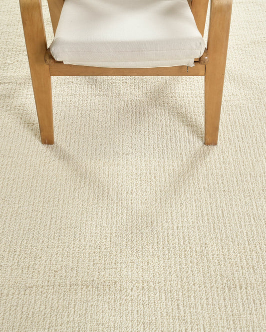 Sand Pebble Flatweave in Ivory, Loam Collection