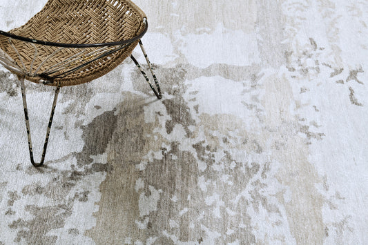 Chochinobake, Yokai Collection, Light Taupe - close-up of weave texture and pile