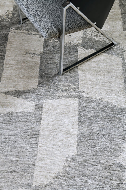 Itsumade, Yokai Collection, Light Gray - close-up of weave texture and pile