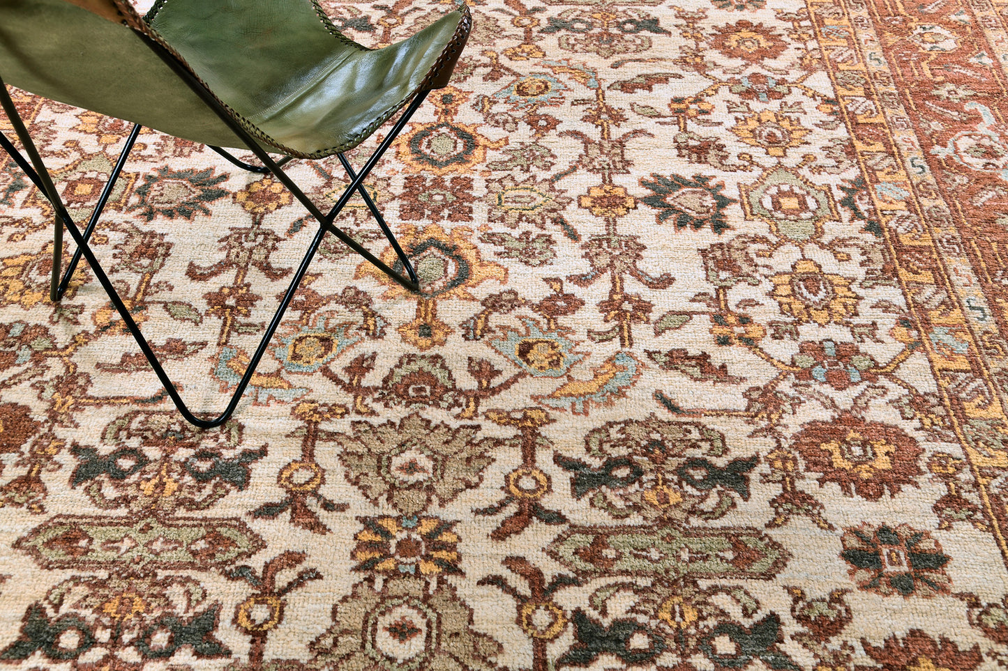 Antique Mahal Revival Rug