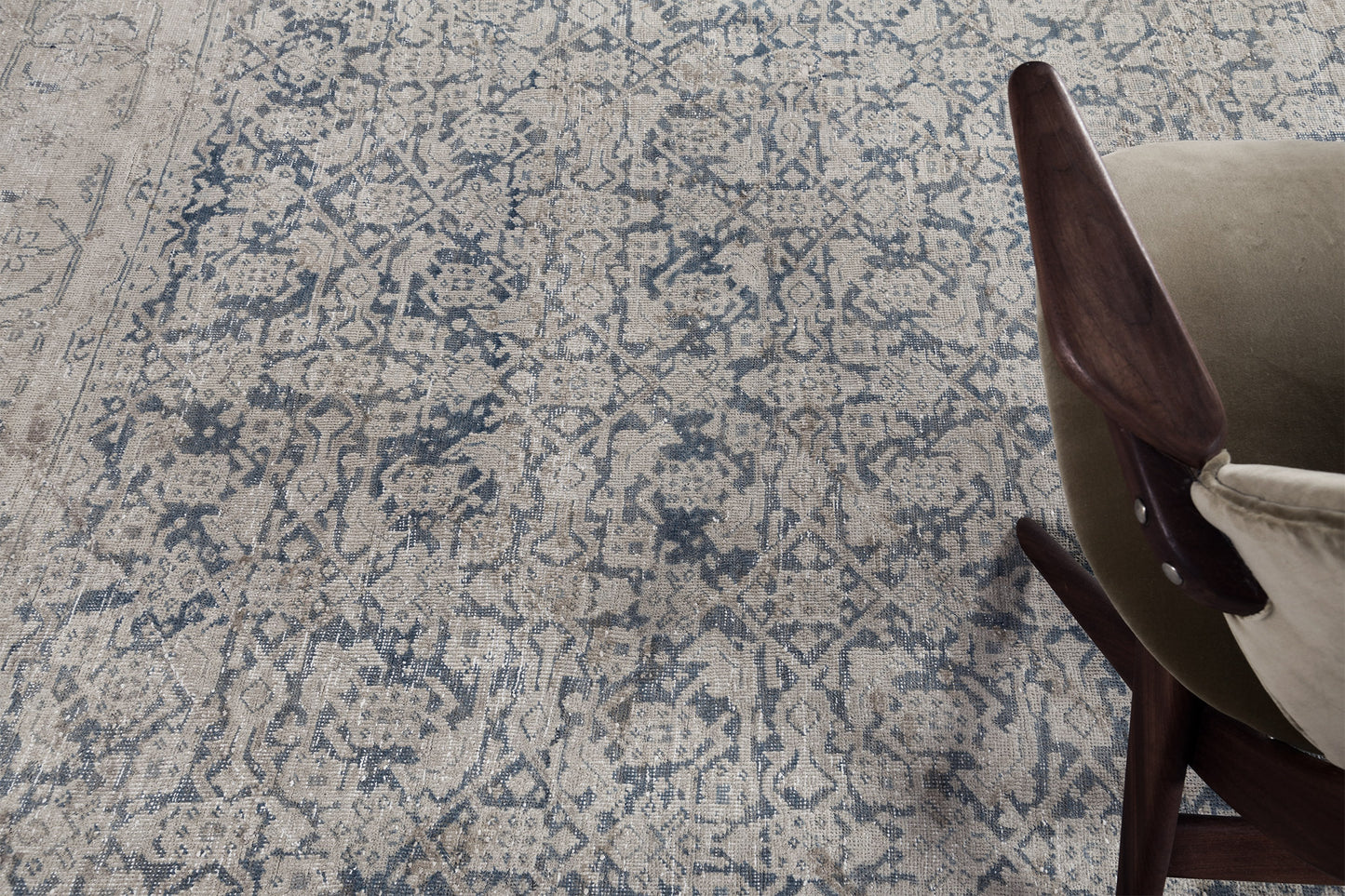 Antique Persian Mahal Rug