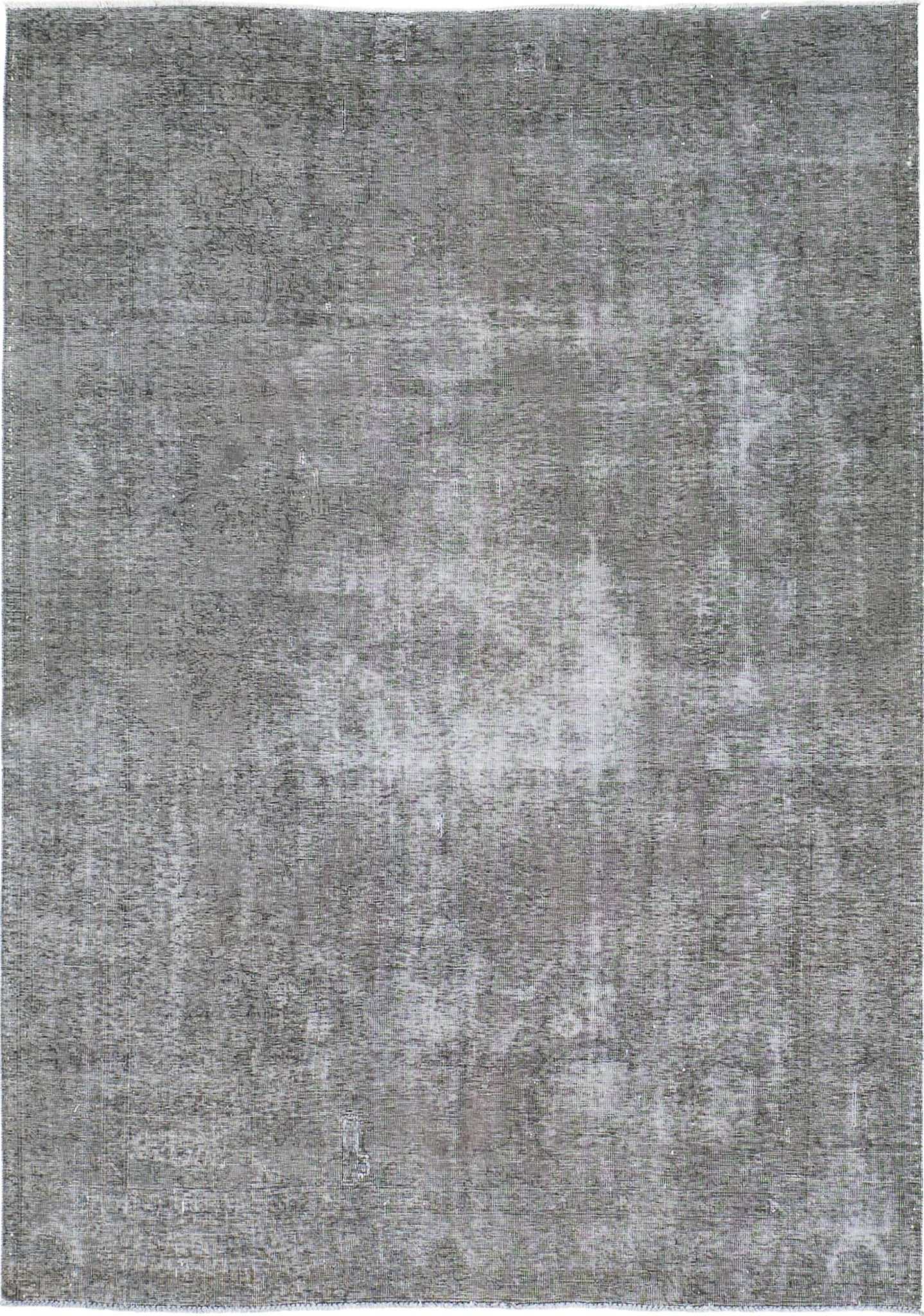 Vintage Distressed Overdye Persian Tabriz