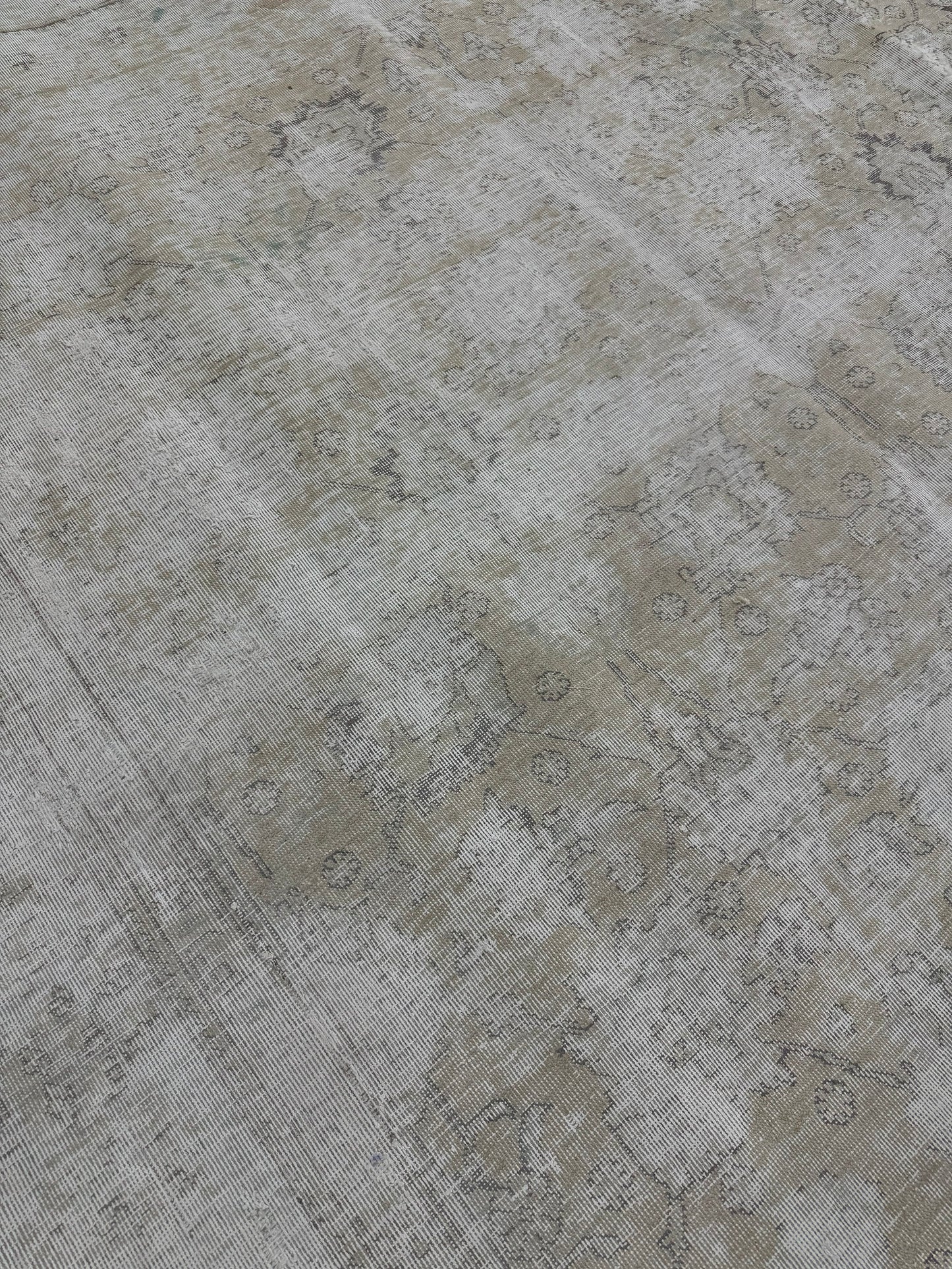 Vintage Distressed Persian Tabriz