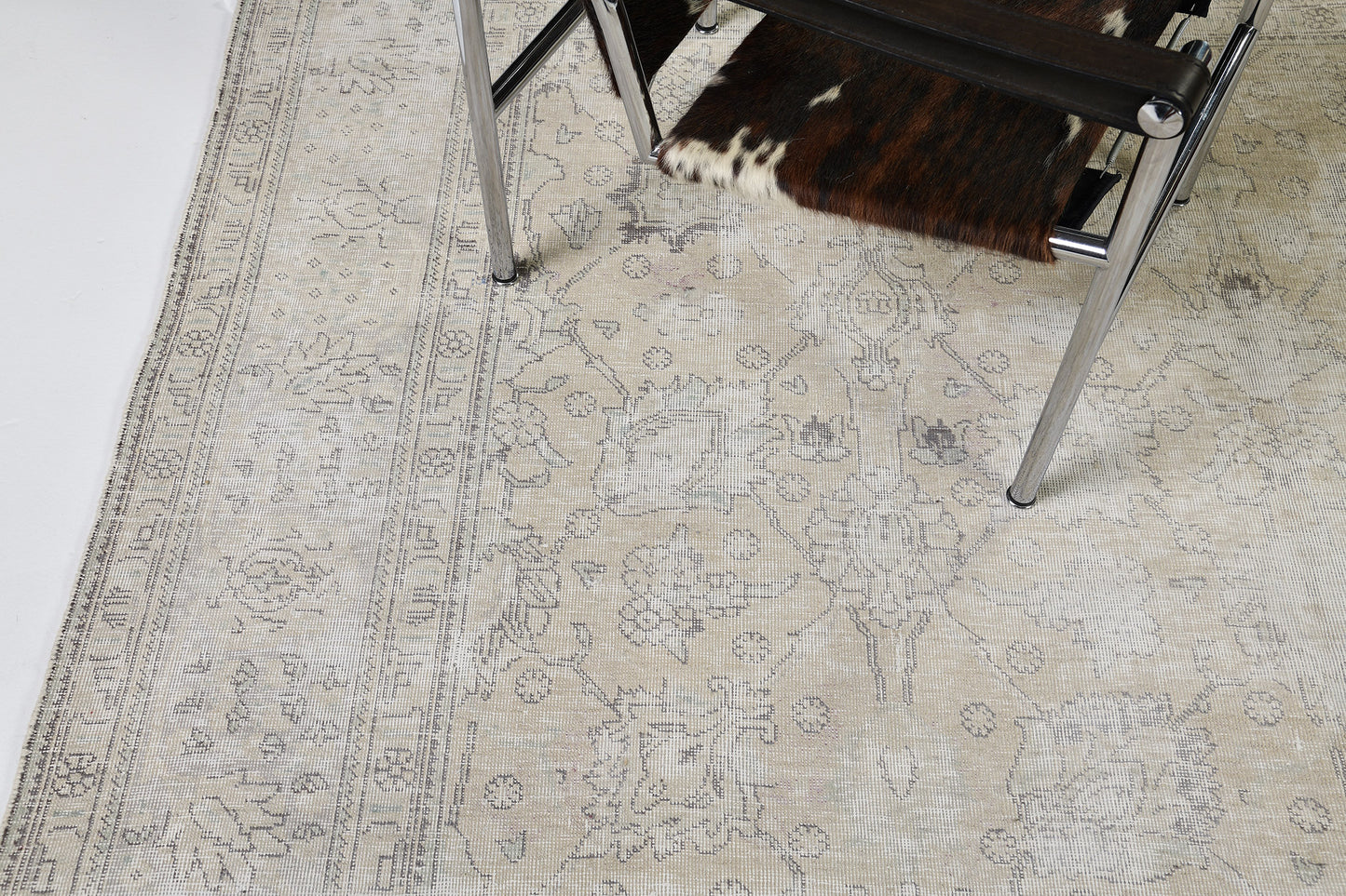 Vintage Distressed Persian Tabriz