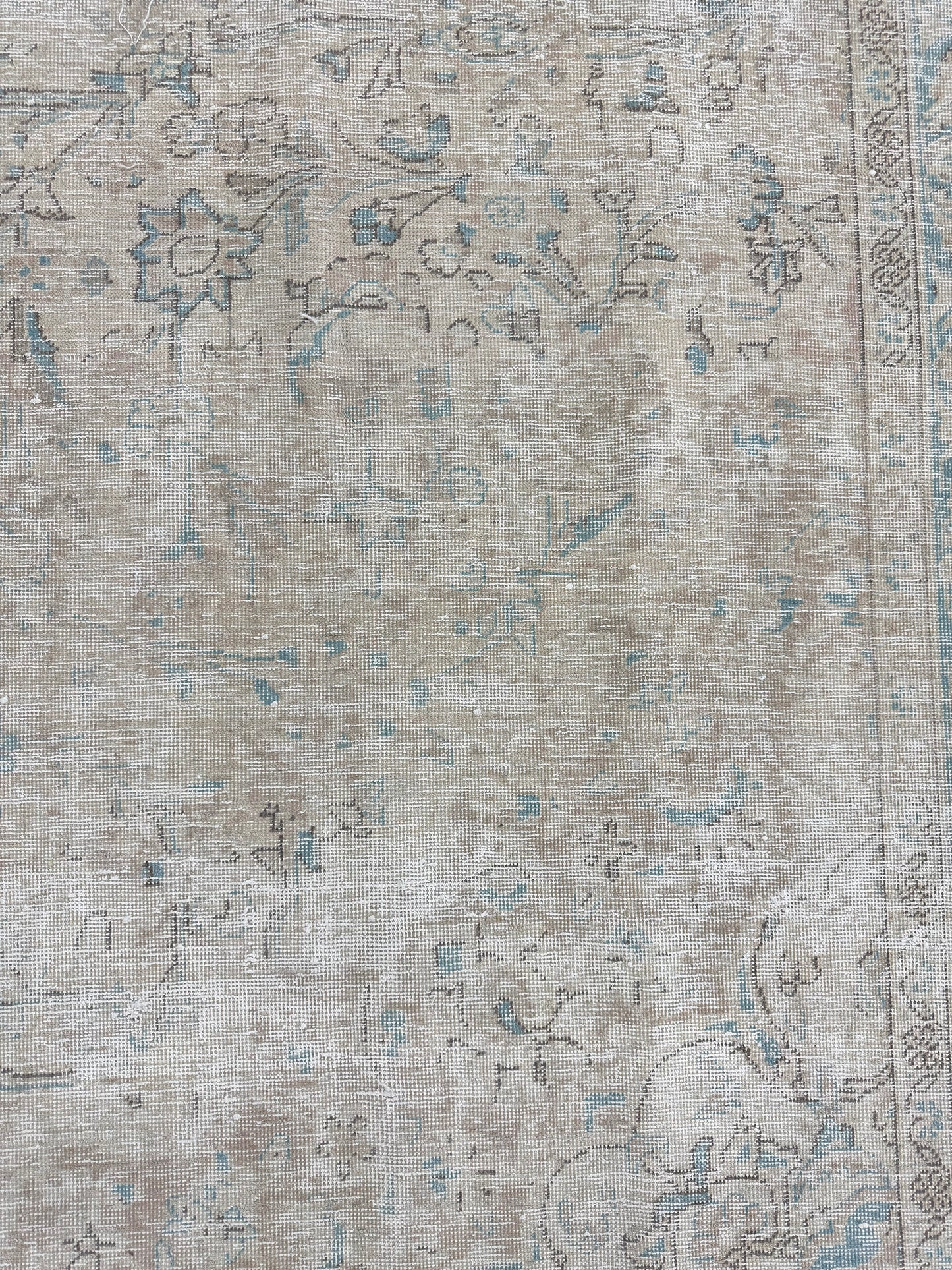 Vintage Distressed Persian Kashan