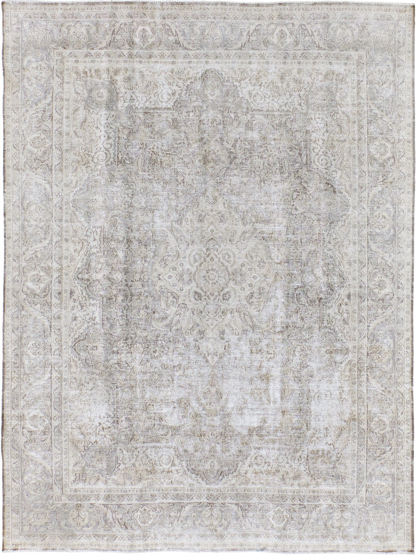Vintage Distressed Persian Tabriz