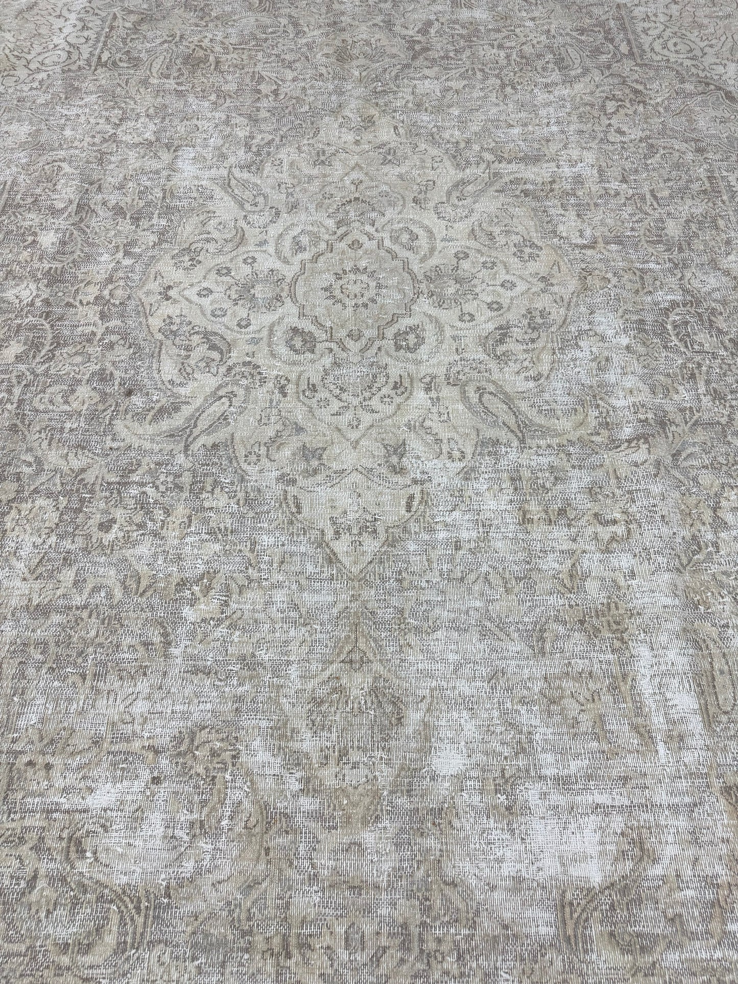 Vintage Distressed Persian Tabriz