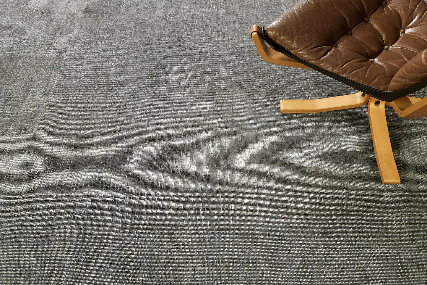 Vintage Distressed Overdye Persian Tabriz