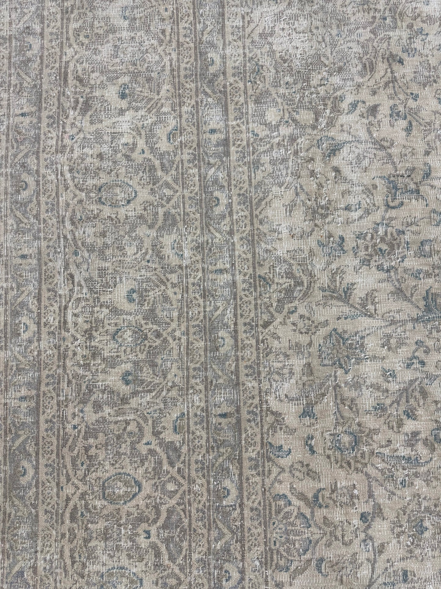 Vintage Distressed Persian Kashan