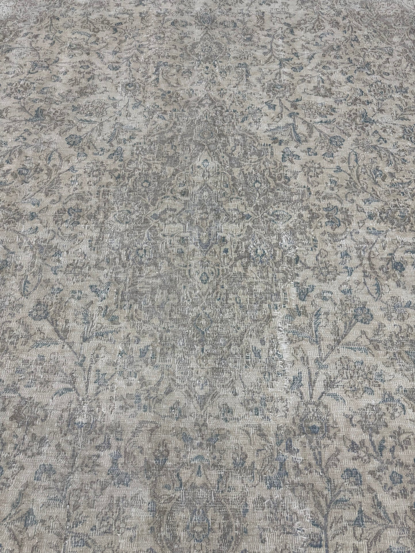 Vintage Distressed Persian Kashan