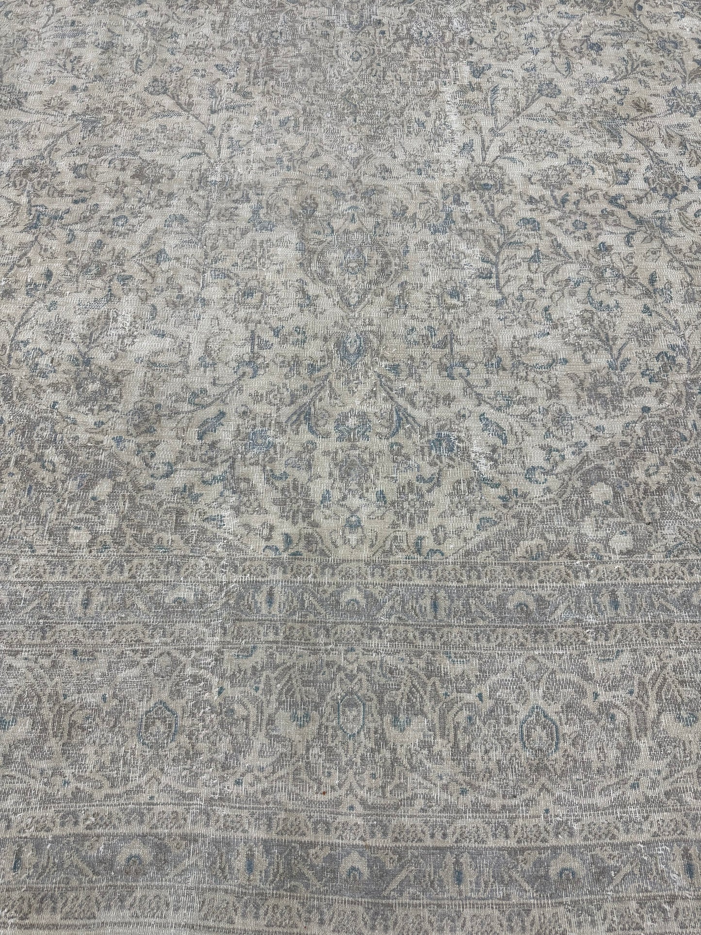 Vintage Distressed Persian Kashan