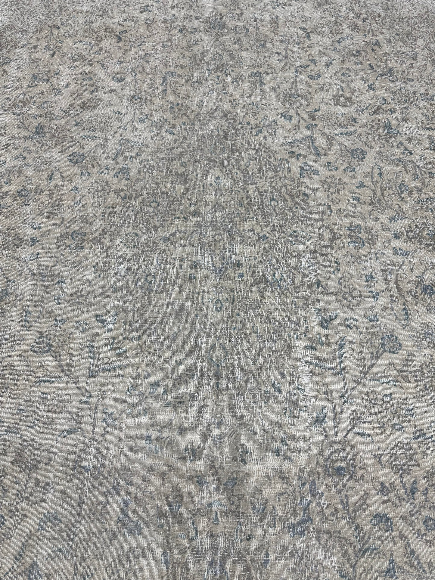 Vintage Distressed Persian Kashan