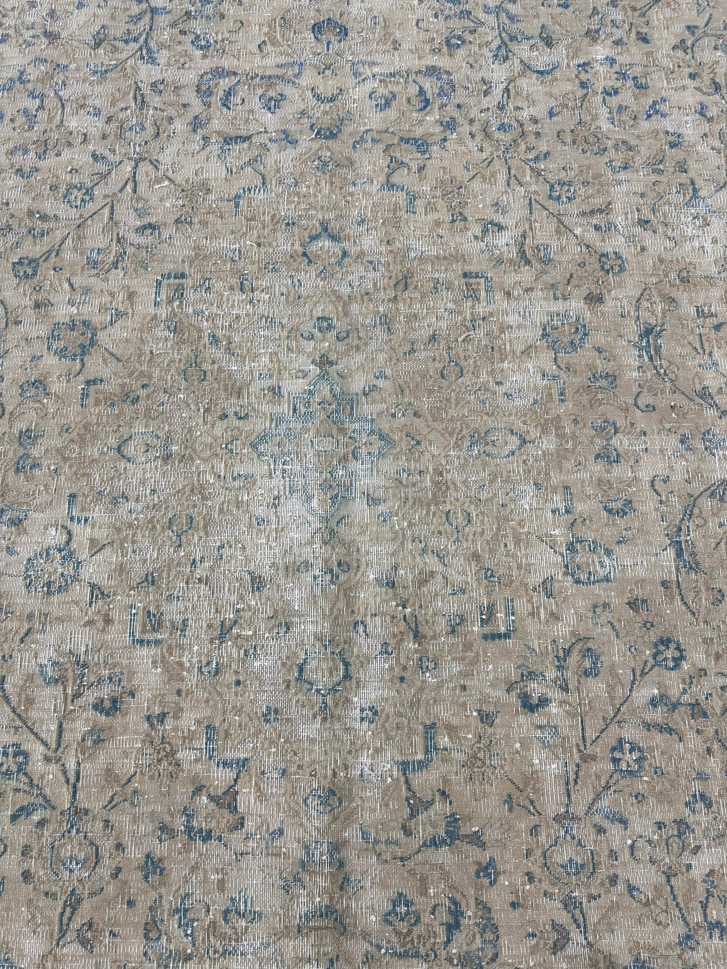 Vintage Distressed Persian Kashan