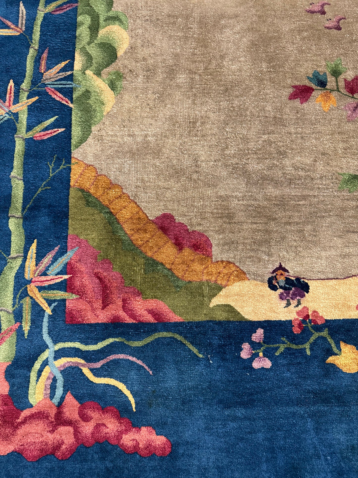 Antique Chinese Nichols Art Deco Rug