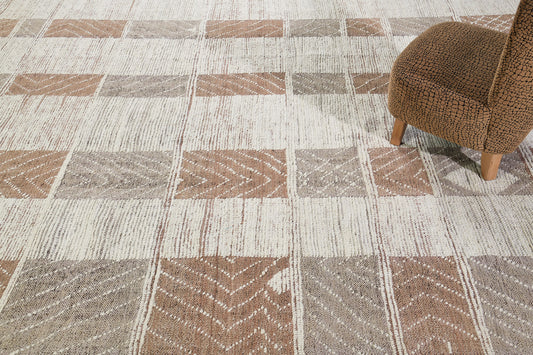 Tavsot, Nomad Collection, Natural Rust - overhead flat lay view