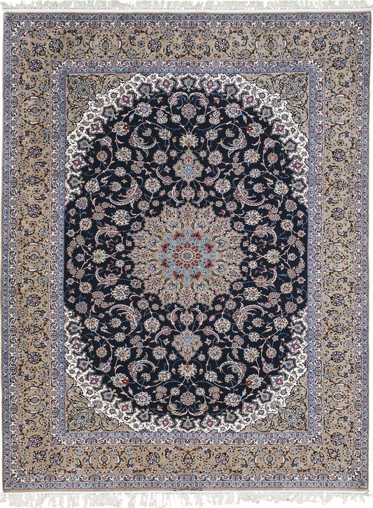 Extra Fine Persian Isfahan Silk Foundation signed Enteshari