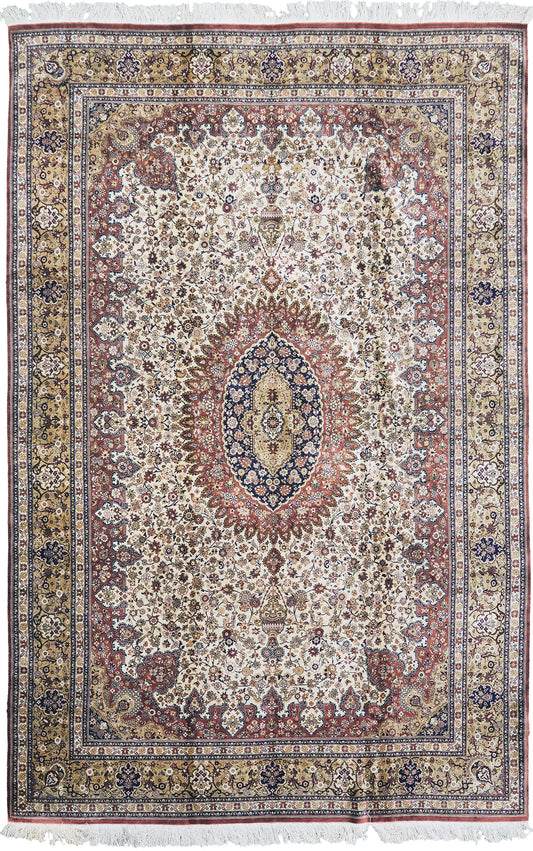 Fine Vintage Persian Silk Qum