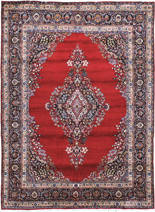 Vintage Persian Kashan Rug