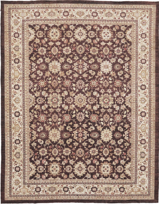 Natural Dye Allover Mahal Revival - artisan revival weave - one-of-a-kind handmade area rug