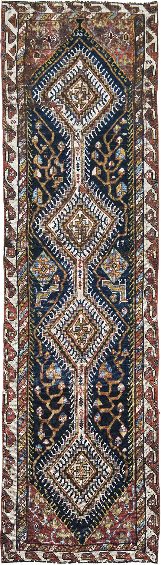 Antique Persian Ghashghaei Runner