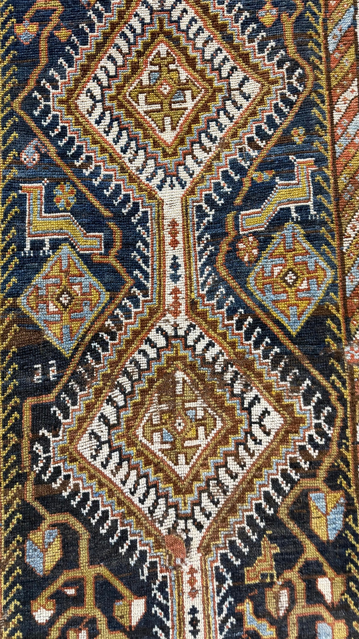 Antique Persian Ghashghaei Runner