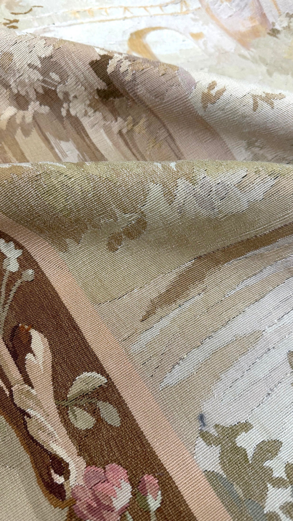 Antique Vertical French Tapestry
