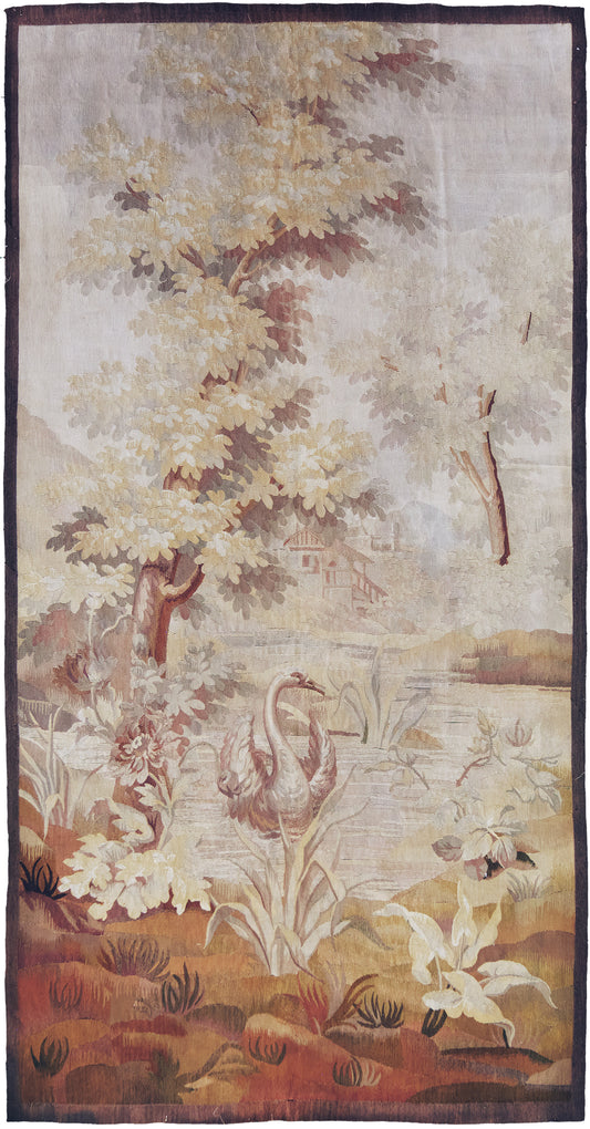 Antique Vertical French Tapestry