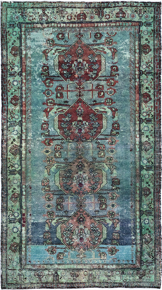 Overdyed Vintage Turkish Rug