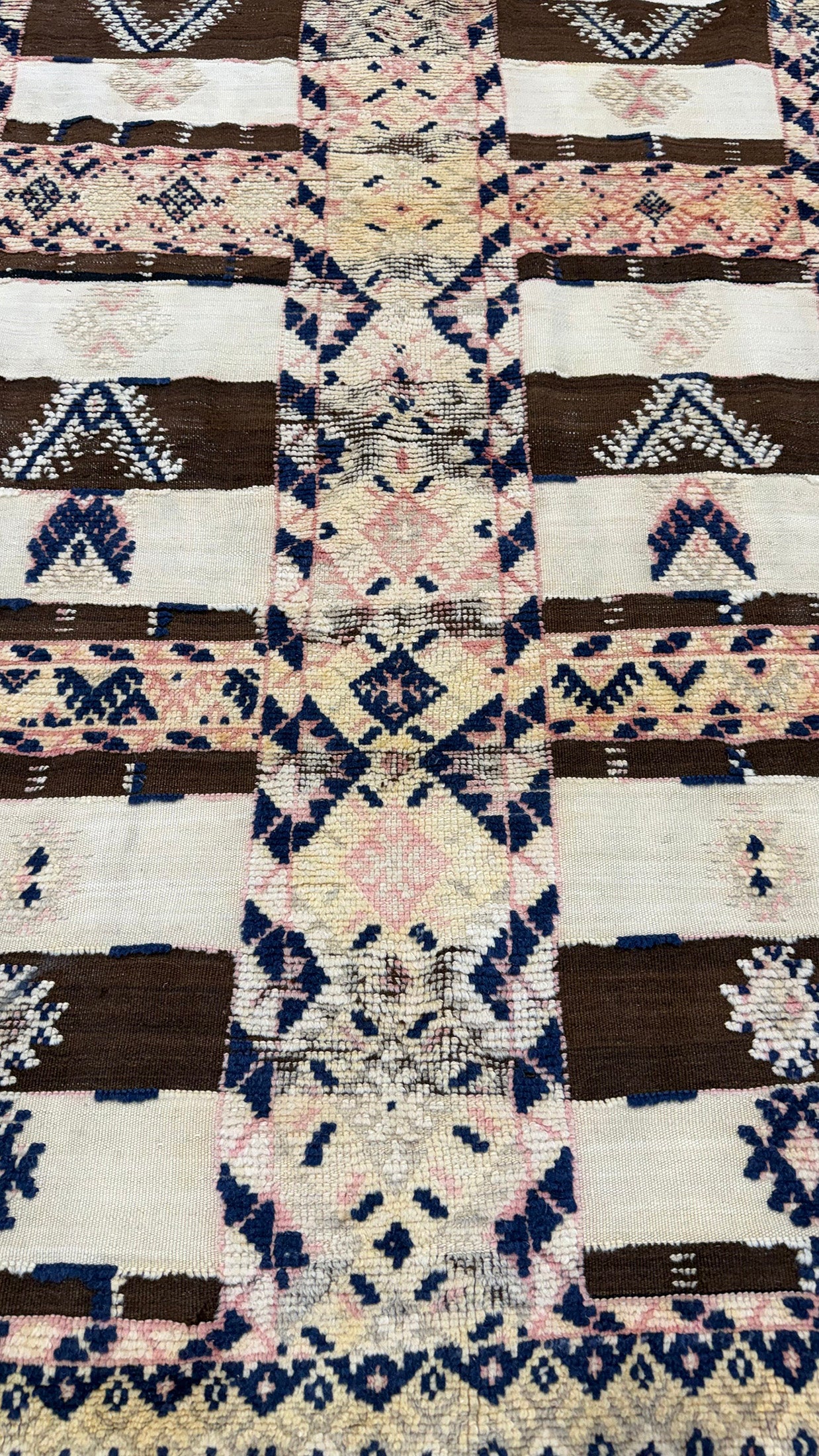 Antique Moroccan Taznakht Kilim Runner