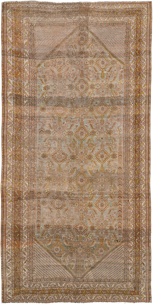 Antique Persian Shiraz Gallery Size Runner