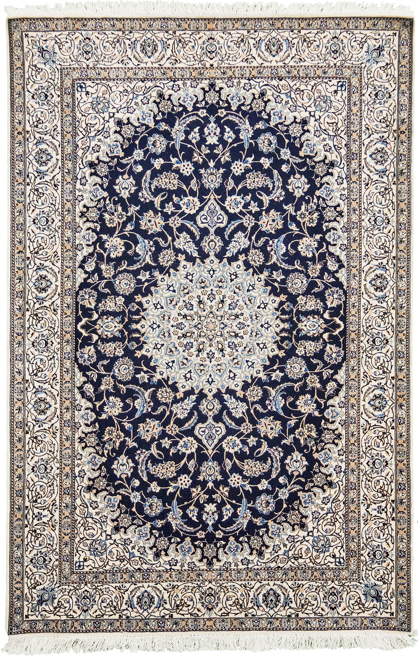 Persian Rug 4039 Vintage Persian Nain 53725