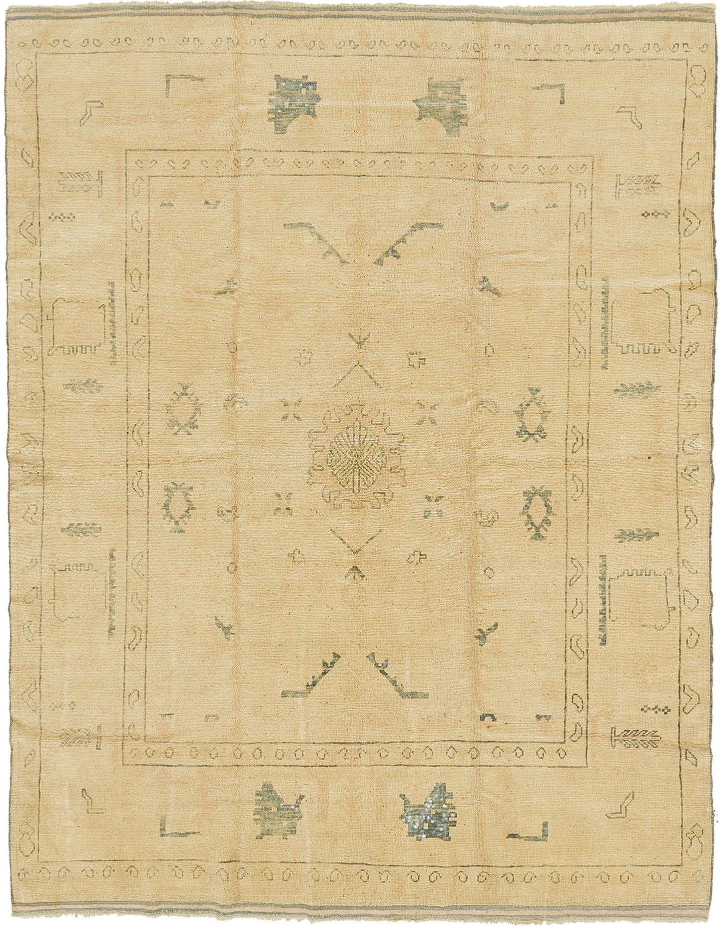 Turkish Oushak Revival Rug